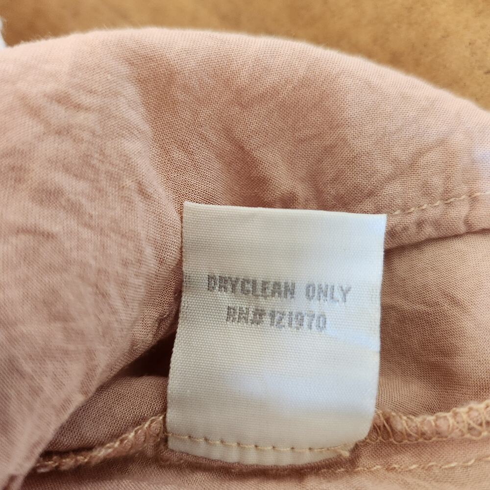 Champagne & Strawberry Anthropologie Crochet Dress Women's L Tan Whimsical Boho - Picture 10 of 15